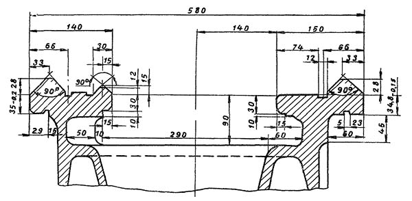 Станина токарно-гвинторізного верстата 163